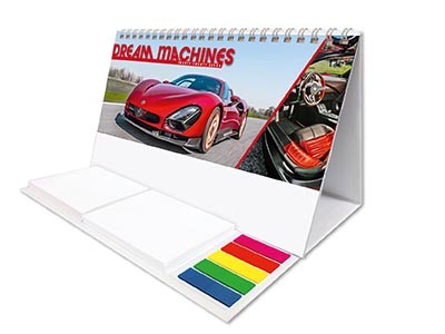 Dream Machines Note Station Desk Calendar