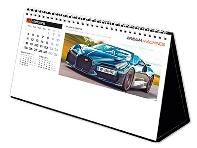 Dream Machines Premium Lined Easel Desk Calendar