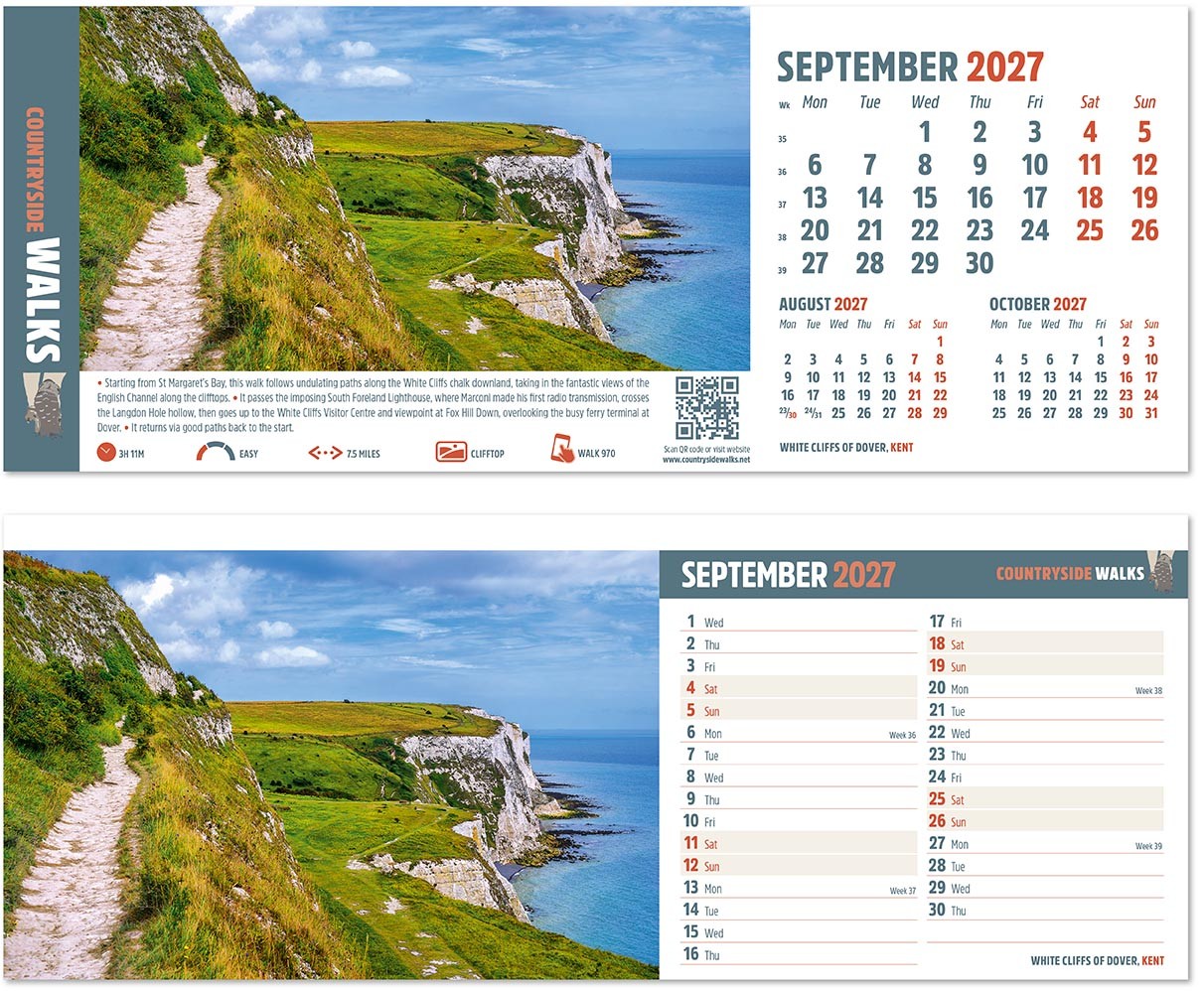 Countryside Walks Desk Calendar