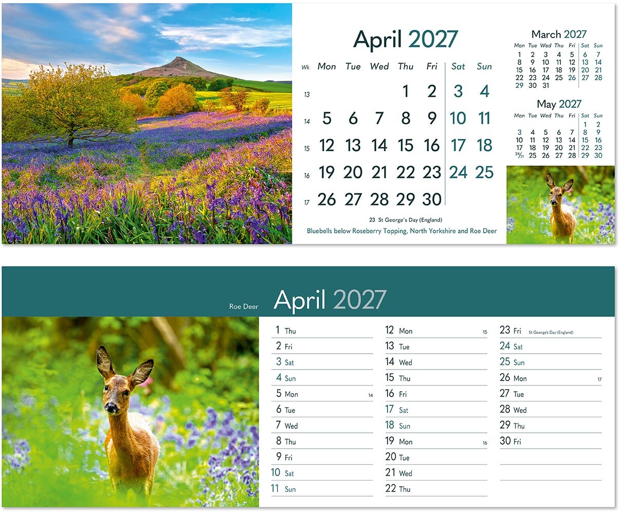 Rural Britain Desk Calendar