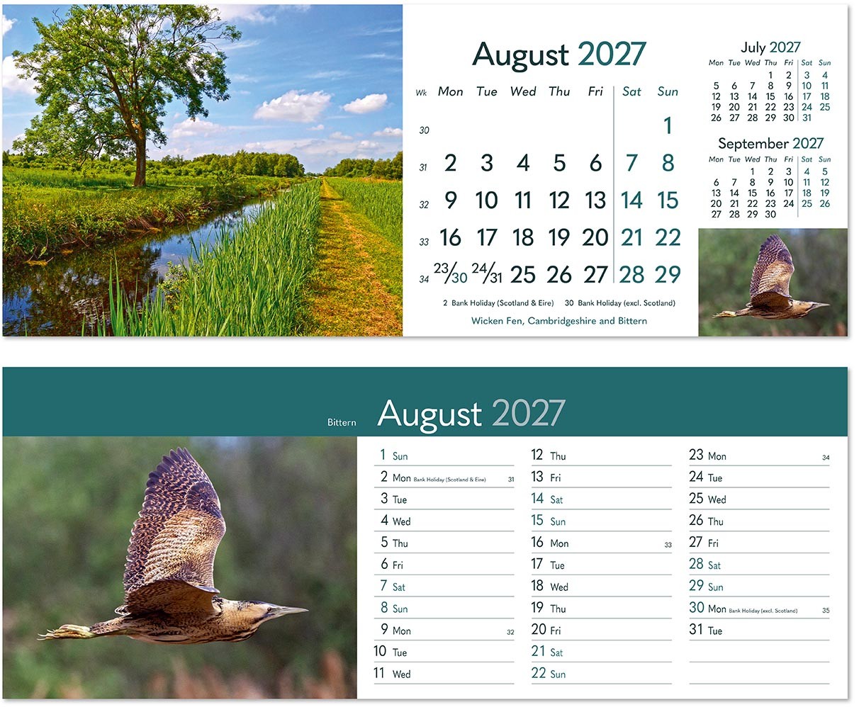 Rural Britain Desk Calendar
