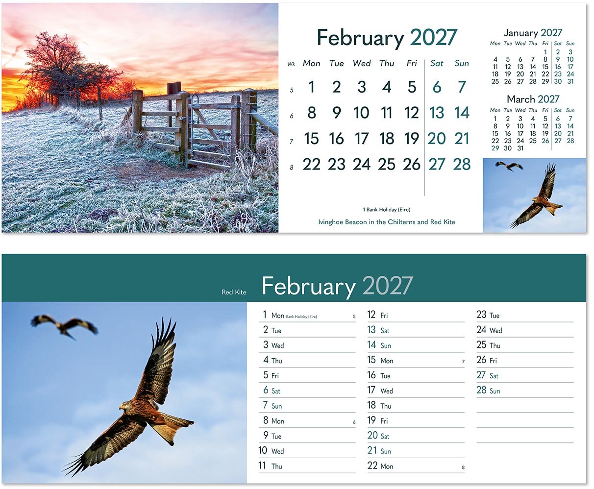 Rural Britain Desk Calendar
