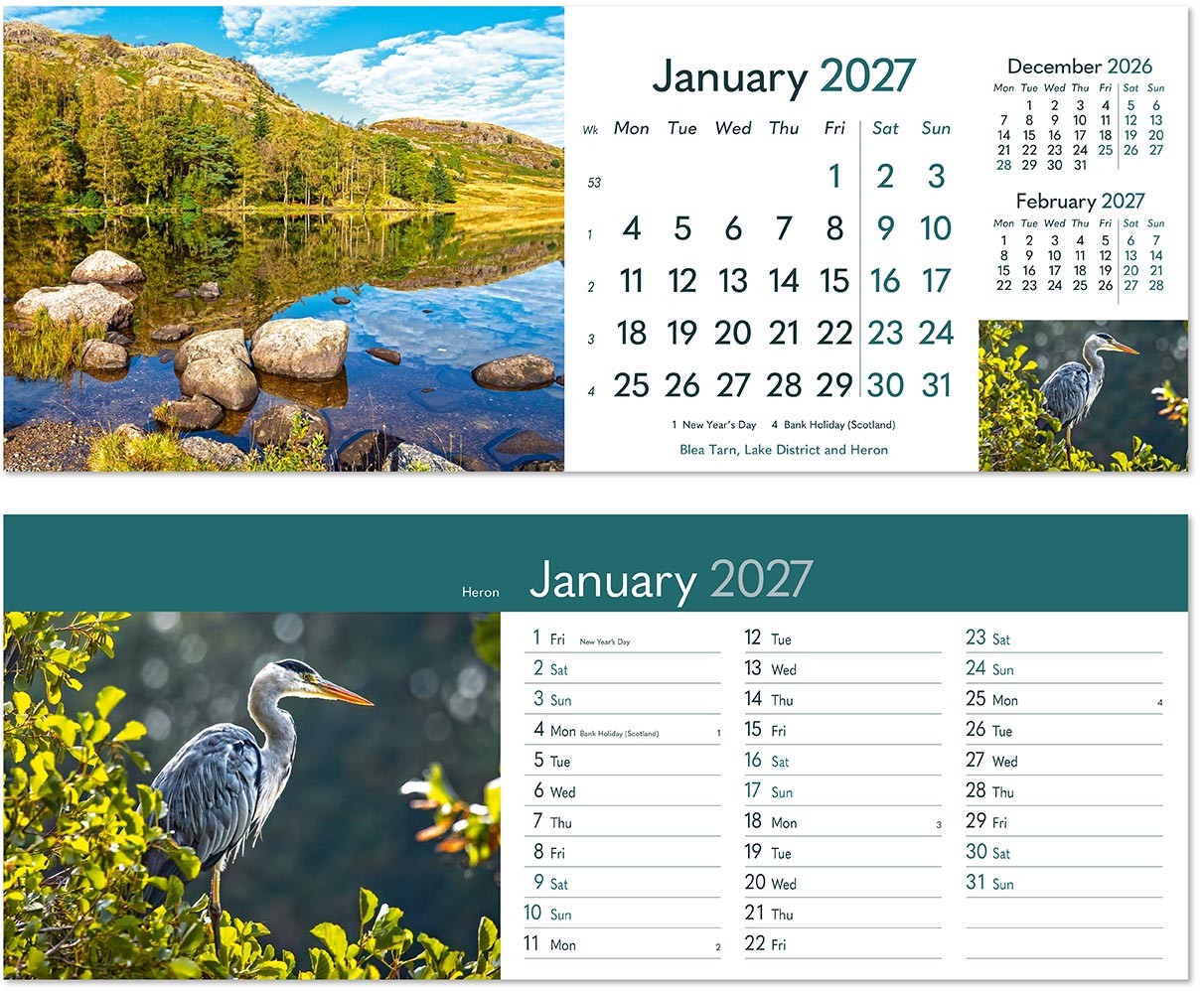 Rural Britain Desk Calendar