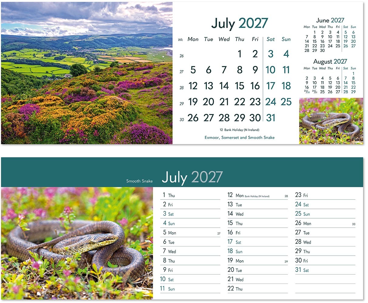 Rural Britain Desk Calendar
