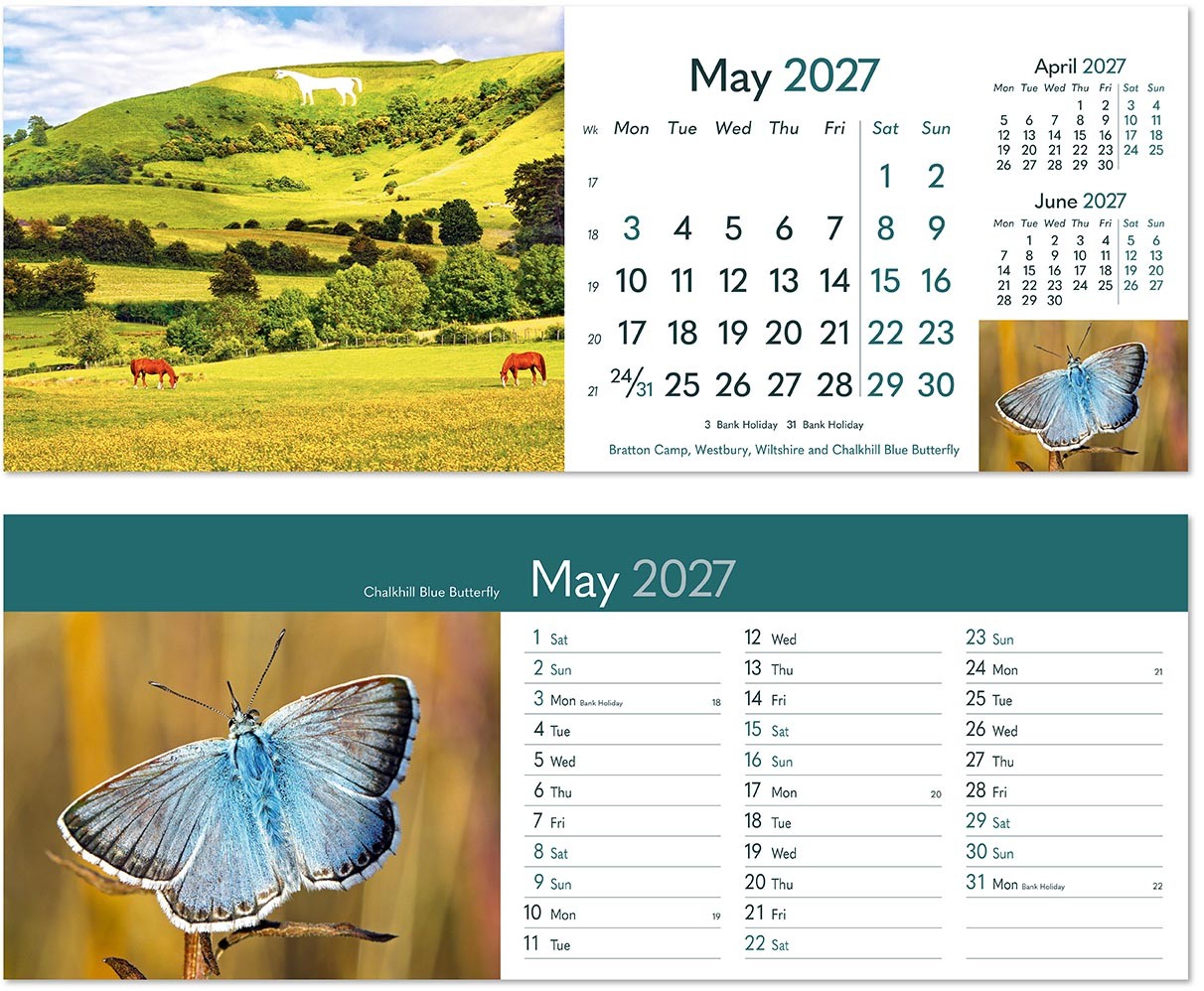 Rural Britain Desk Calendar