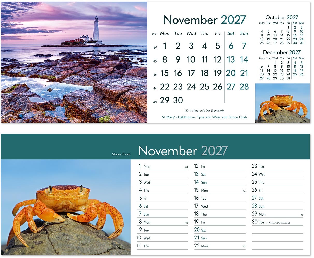Rural Britain Desk Calendar