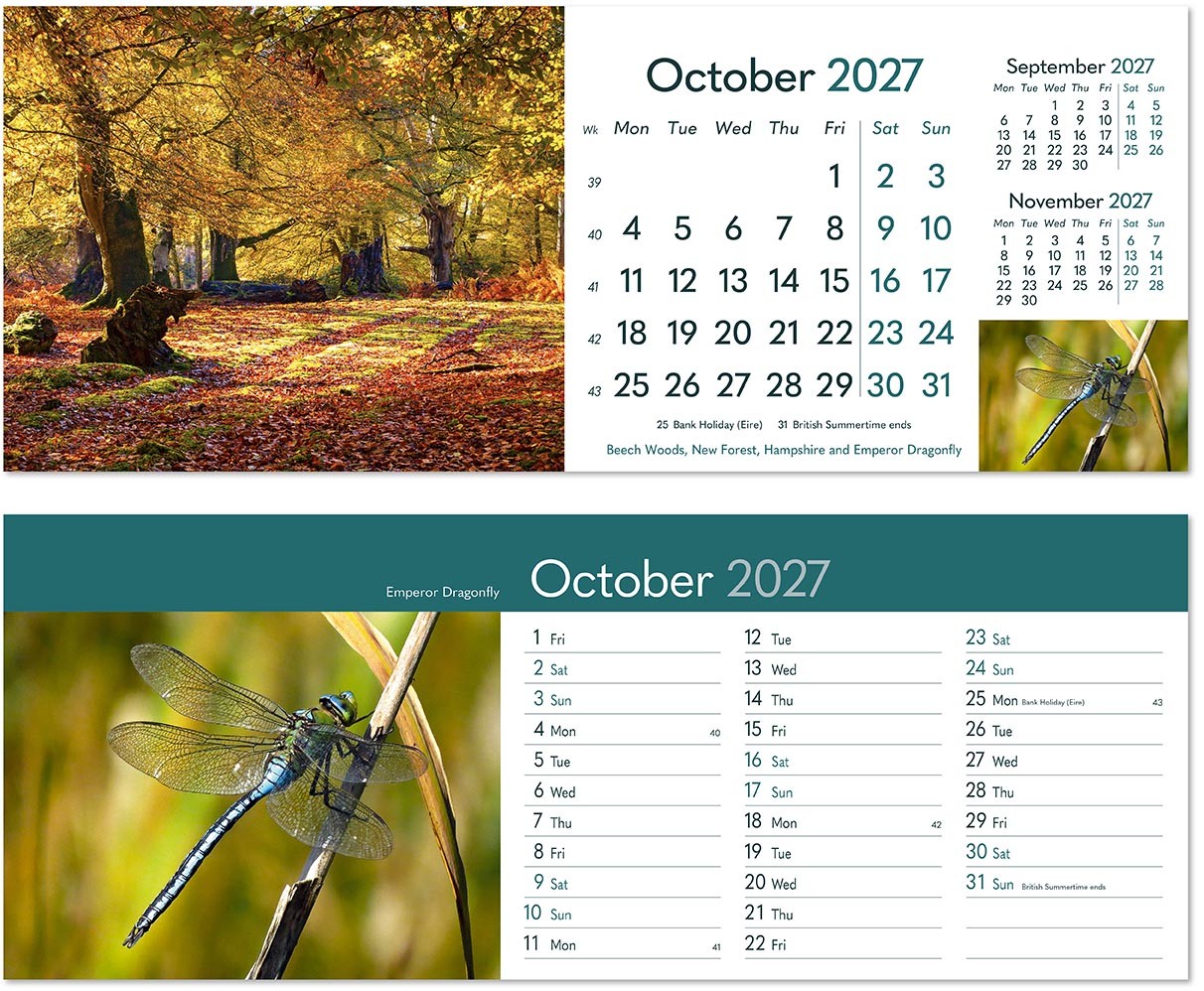 Rural Britain Desk Calendar