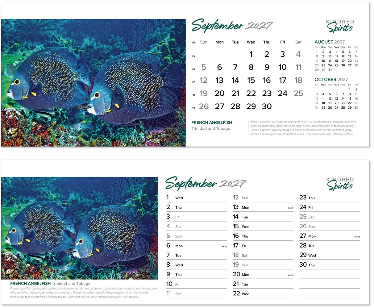 Kindred Spirits Task Station Desk Calendar