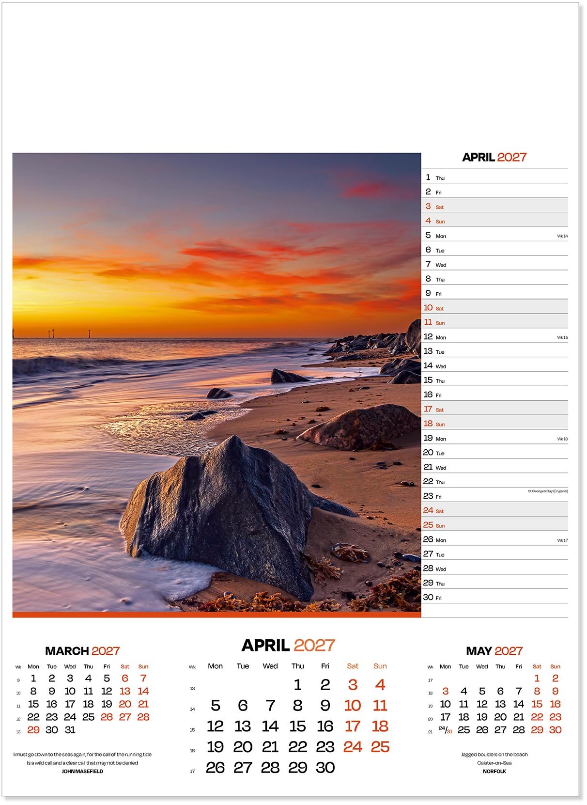 Moods of Nature Calendar
