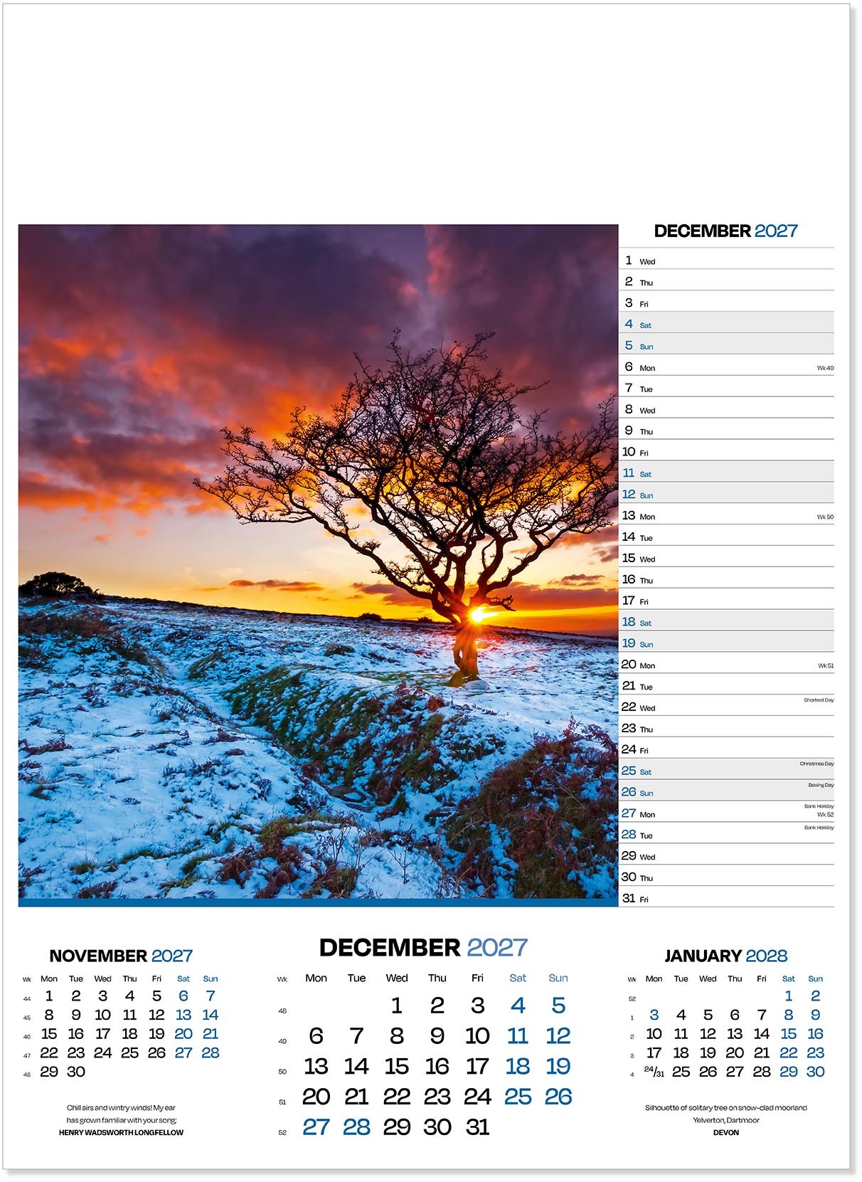 Moods of Nature Calendar