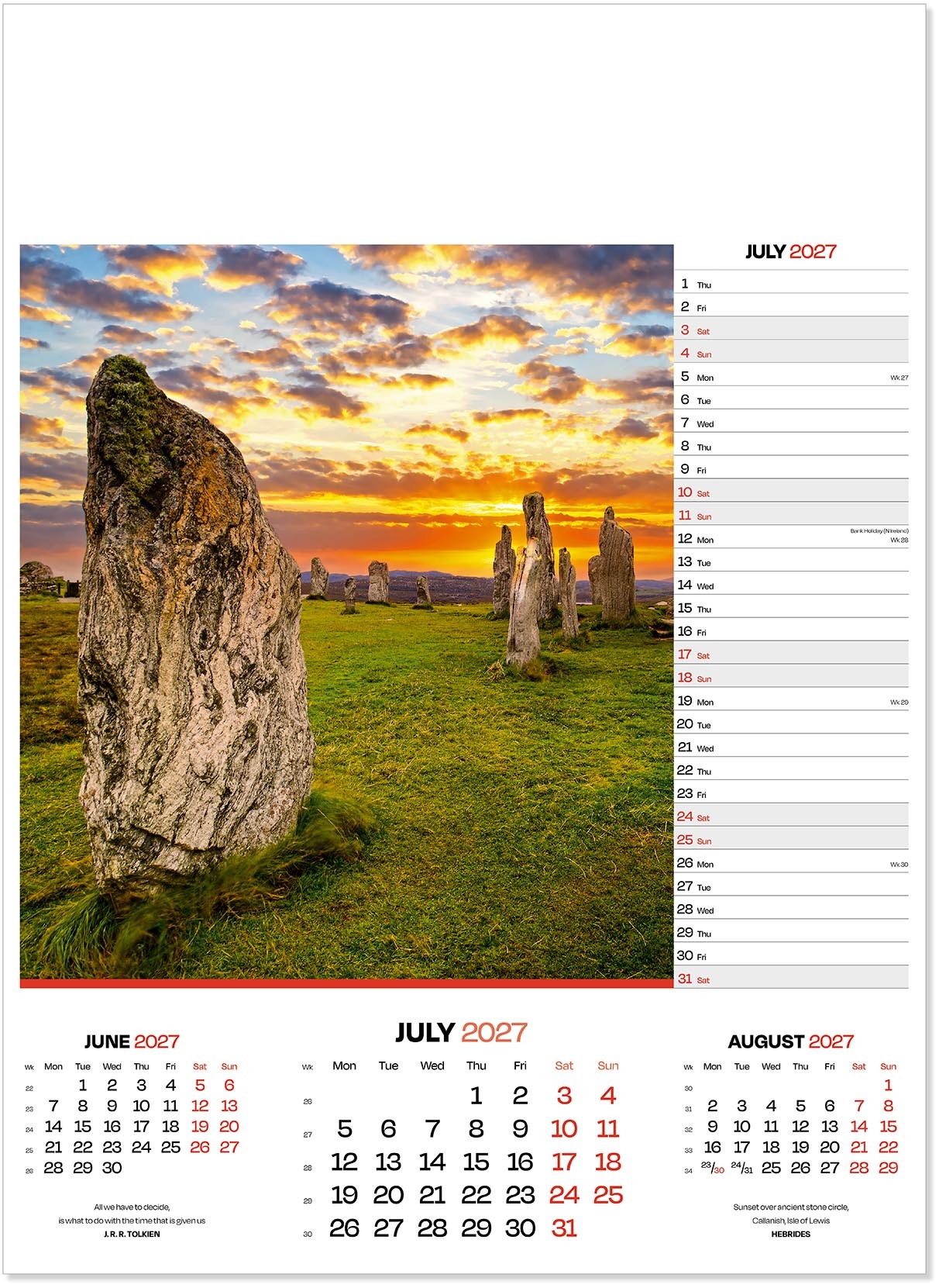 Moods of Nature Calendar