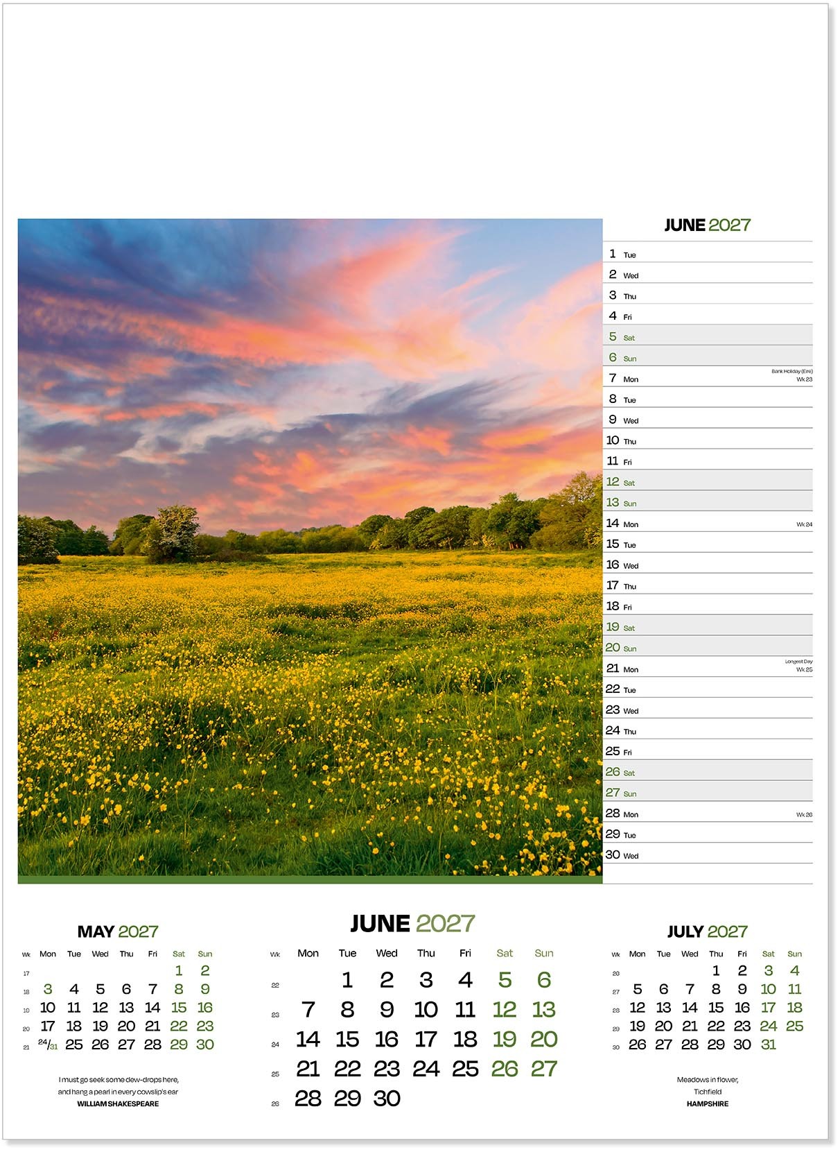 Moods of Nature Calendar