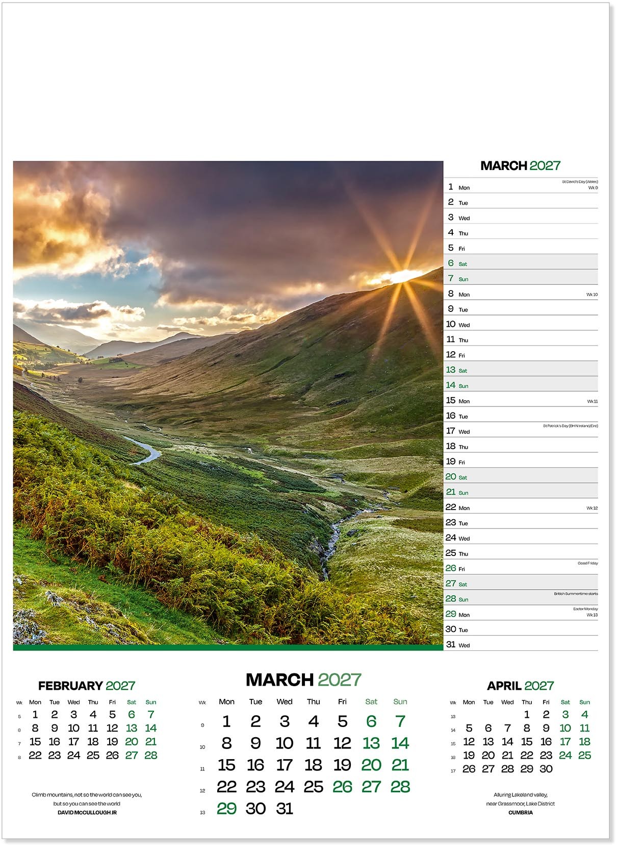 Moods of Nature Calendar