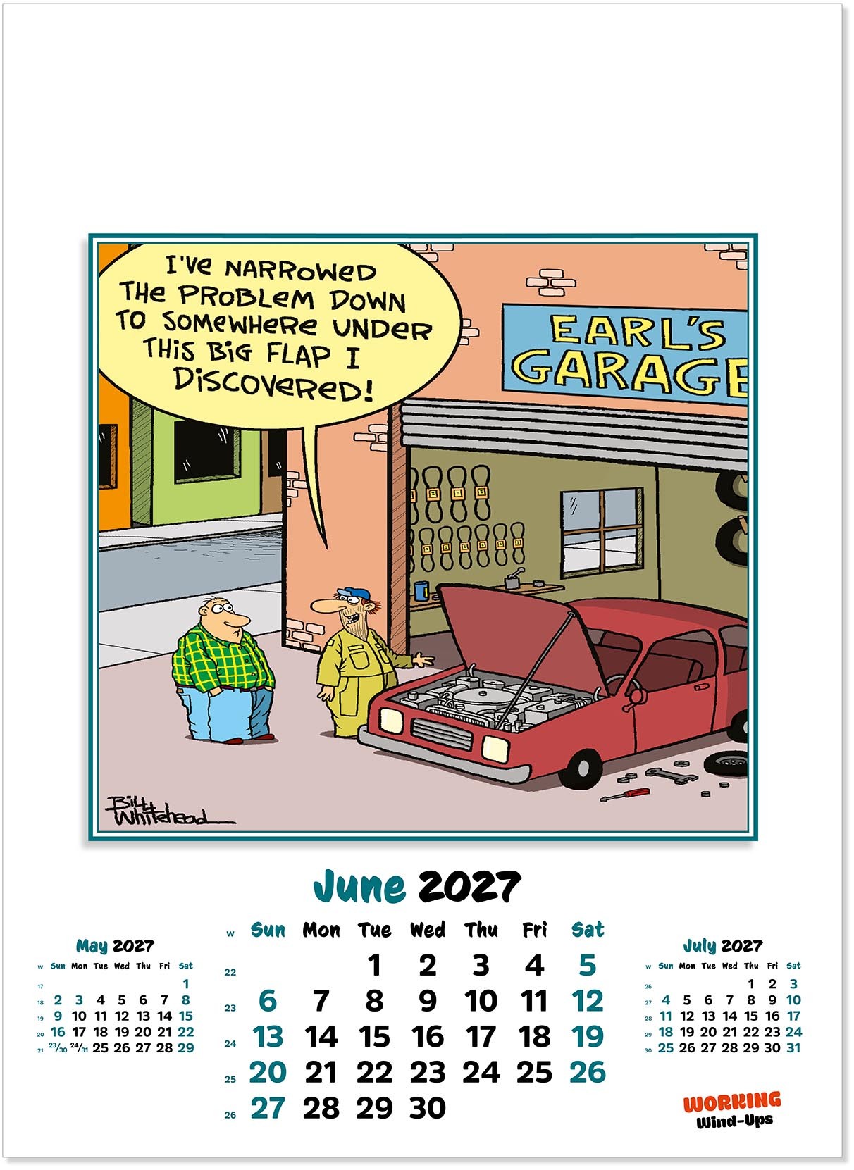Working Wind-Ups Wall Calendar