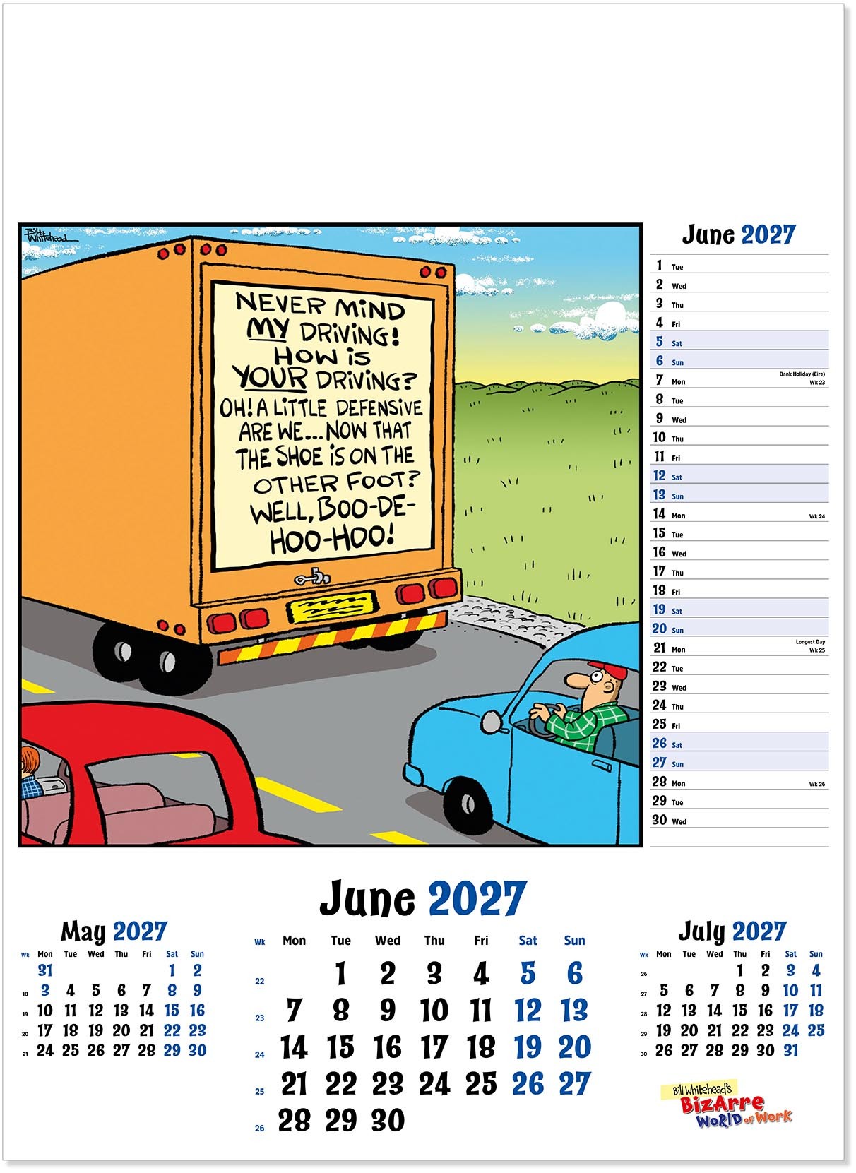Bizarre World of Work Wall Calendar