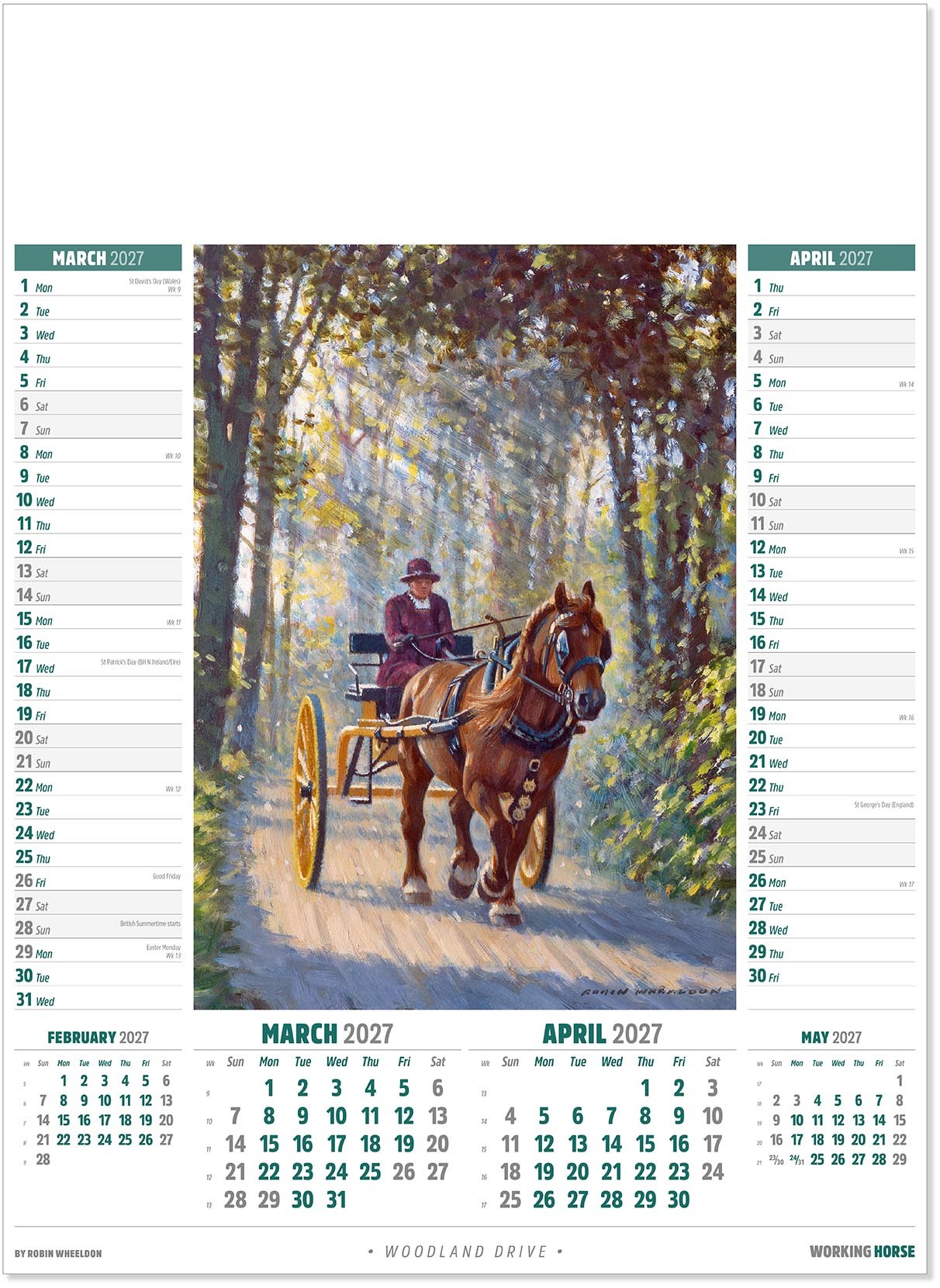 Working Horse Calendar