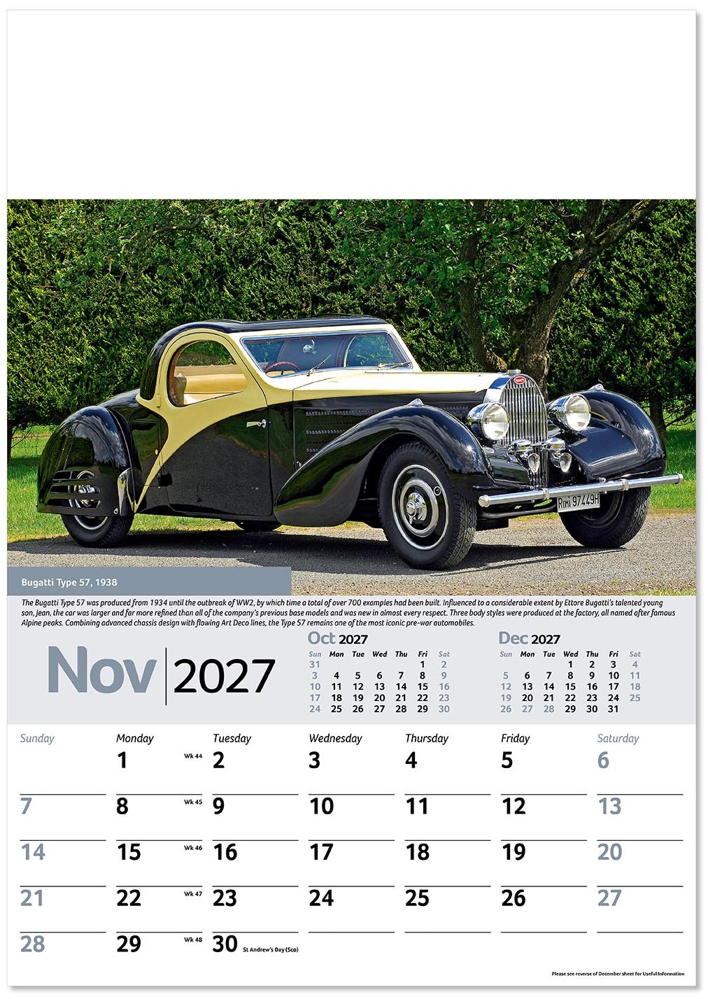Collectors Cars Calendar